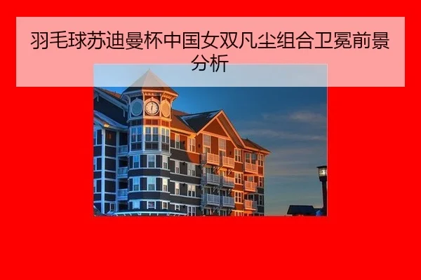 羽毛球苏迪曼杯中国女双凡尘组合卫冕前景分析